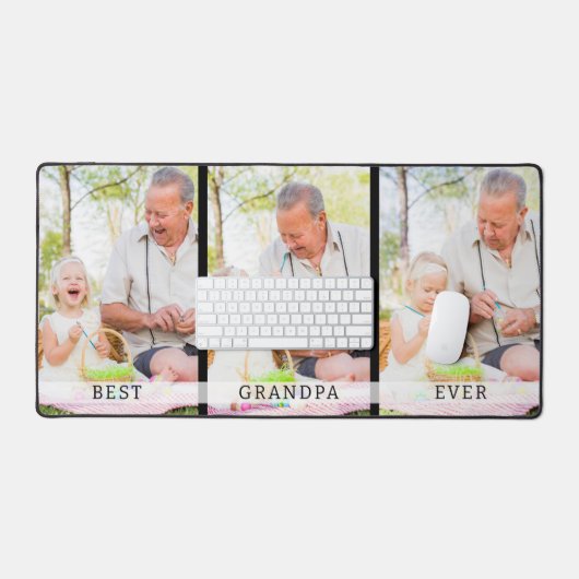 Moderne 3 foto collage beste opa ooit bureaumat (Keyboard & Muis)