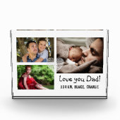 Moderne 3 foto collage liefde je vader eenvoudig (Voorkant)