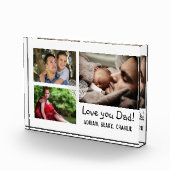 Moderne 3 foto collage liefde je vader eenvoudig (Rechts)