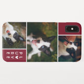 Moderne 3 foto collage | Pure Liefde | Cranberry Case-Mate iPhone Case (Achterkant (horizontaal))