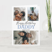 Moderne 3 foto-collage | Verjaardag Kaart (Voorkant)