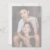 Moderne 3 foto LGBTQ Couples Douche Kaart (Achterkant)