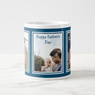 Moderne 3 Foto-liefde je papa Happy Vaderdag G Grote Koffiekop