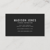 Moderne 3 foto persoonlijke trainer Fitness Visitekaartje (Achterkant)