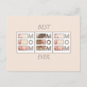 Moderne 3 foto-raster cadeau voor Moederdag Briefkaart (Voorkant)