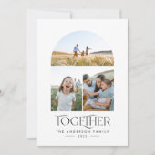 Moderne 3 foto-rode boog samen typografie (Voorkant)