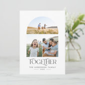 Moderne 3 foto-rode boog samen typografie (Staand voorkant)