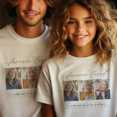 Moderne 3-foto voor altijd geliefd begrafenis/gede t-shirt