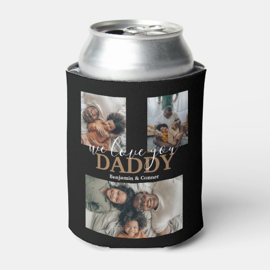 Moderne 3 fotocollage blikjeskoeler (Blikje Voorkant)