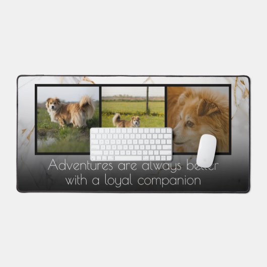 Moderne 3 fotocollage bureaumat (Keyboard & Muis)