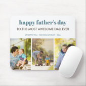 Moderne 3 Fotocollage Fathers Day Muismat (Met muis)