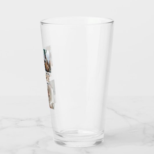 Moderne 3 fotocollage glas (Links)