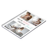 Moderne 3 fotocollage | Moeder | Dochter Notitieboek (Linkerzijde)