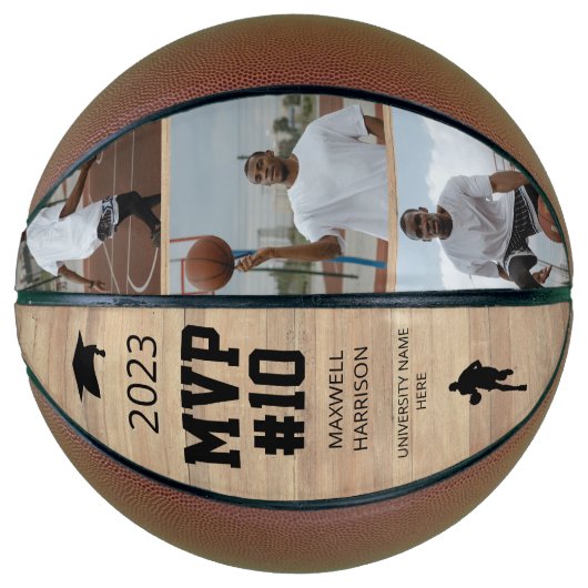 Moderne 3 fotocollage | MVP Basketbal (Voorkant)