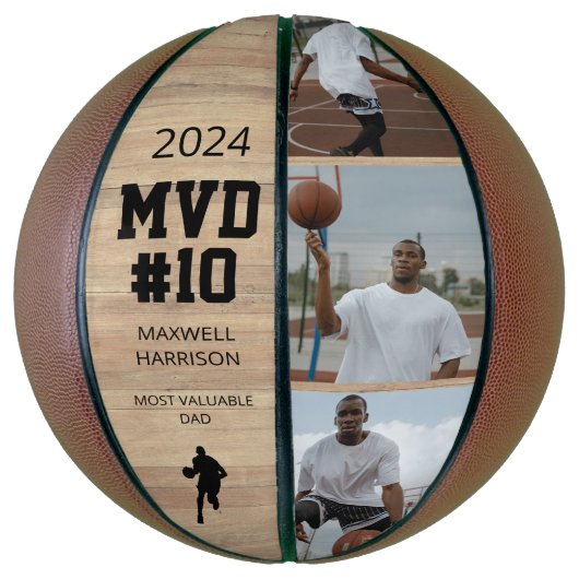 Moderne 3 fotocollage | MVP Basketbal (Verticaal)