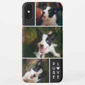 Moderne 3 fotocollage | Pure Love | Zwart Case-Mate iPhone Case (Achterkant)