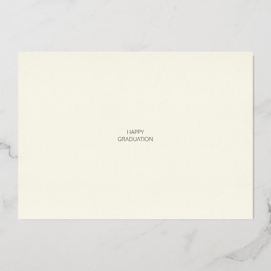 Moderne 3 fotografie Caps Ivory Roos Gold Folie Uitnodiging (Achterkant)