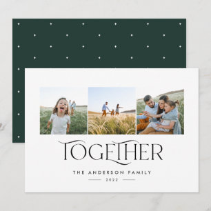 Moderne 3 fotogroene arch samen typografie