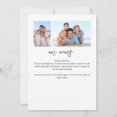 Moderne 3 fotokerst uit Australië Nieuwsbrief Feestdagenkaart (Achterkant)