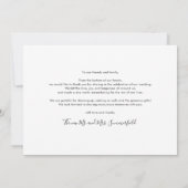 Moderne 3 foto's bruiloft Dank u Notitiekaartje (Achterkant)