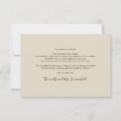 Moderne 3 foto's bruiloft Dank u Notitiekaartje (Achterkant)