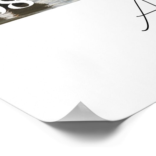 Moderne 3-foto's huwelijkskoppel op maat poster (Hoek)