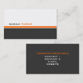 Moderne 3 kleuren B Visitekaartje (Voorkant / Achterkant)