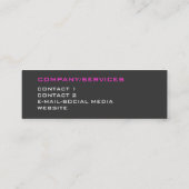 Moderne 3 kleuren P Mini Visitekaartje (Achterkant)