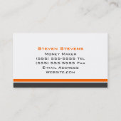 Moderne 3 kleurenmonogram B Visitekaartje (Achterkant)