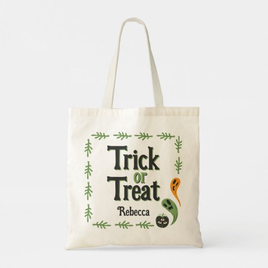 Moderne 3-ogige pompoen Spooky Kinderen Halloween Tote Bag
