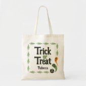 Moderne 3-ogige pompoen Spooky Kinderen Halloween Tote Bag (Voorkant)