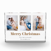 Moderne 3-serie Foto collage kerst