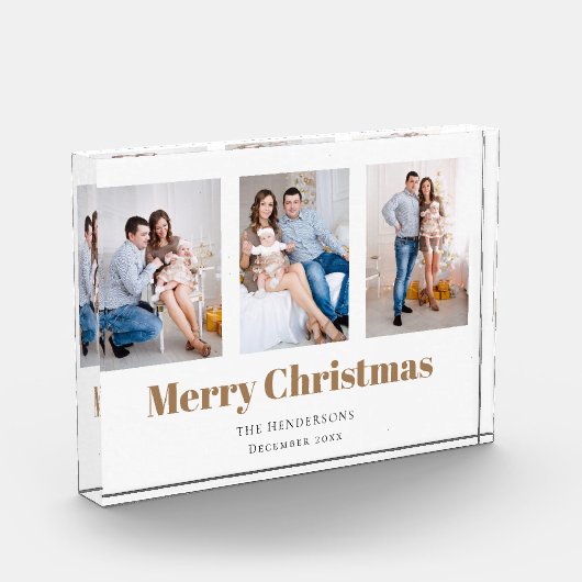 Moderne 3-serie Foto collage kerst (Links)