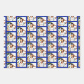 Moderne 3-serie foto's voor collage kerstmis inpakpapier vel (Voorkant 3)