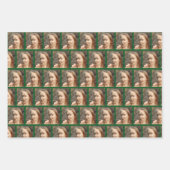 Moderne 3-serie foto's voor collage kerstmis inpakpapier vel (Voorkant 2)