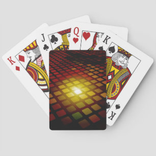 Moderne 3D Abstract Vierkant Patroon Pokerkaarten