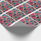 Moderne 3D Abstracte Vloeibare Vormen Cadeaupapier (Hoek)