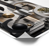 Moderne 3D-architectuur wandkunst Poster (Hoek)