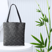 Moderne 3D Black Professional Business QR-code Tote Bag