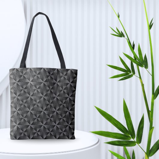 Moderne 3D Black Professional Business QR-code Tote Bag