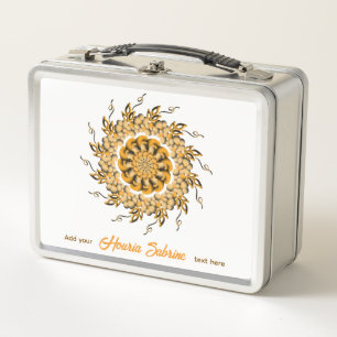 Moderne 3D Blush Oranje Bloemrijke Mandala Doodle
