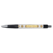 Moderne 3D Blush Oranje Bloemrijke Mandala Doodle Pen (Voorkant)