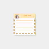 Moderne 3D Blush Oranje Bloemrijke Mandala Doodle Post-it® Notes (Voorkant)