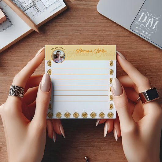 Moderne 3D Blush Oranje Bloemrijke Mandala Doodle Post-it® Notes