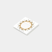 Moderne 3D Blush Oranje Bloemrijke Mandala Doodle Post-it® Notes (Schuin)