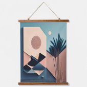 Moderne 3D Boho minimalistische Abstracte kunst Hangend Wandkleed (Voorkant)