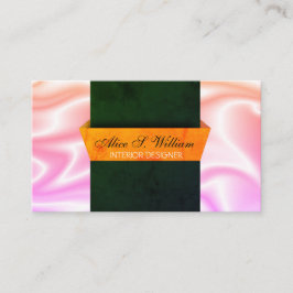 Moderne 3D Designed Interior Designer Visitekaartje