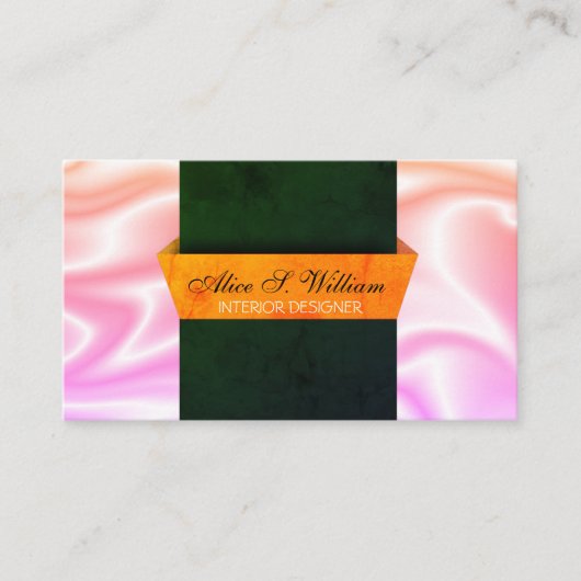 Moderne 3D Designed Interior Designer Visitekaartje (Voorkant)