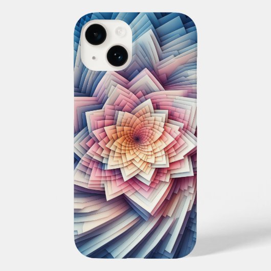 Moderne 3D gelaagde papieren telefoonhoes - Pastel Case-Mate iPhone Case (Achterkant)