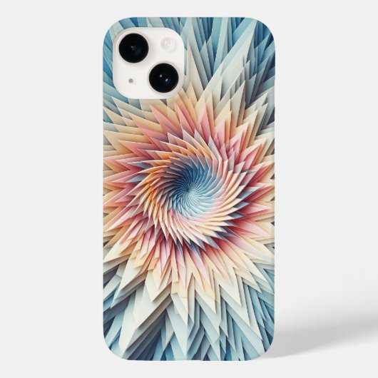 Moderne 3D gelaagde papieren telefoonhoes - Pastel Case-Mate iPhone Case (Achterkant)